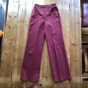 Vintage Berry Wine High Waisted Pants
